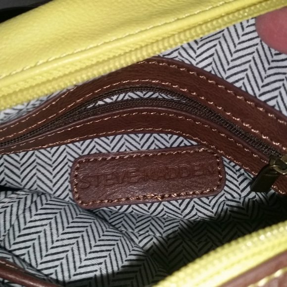 Steve Madden 2 tone satchel crossbody bag NWOT - Picture 3 of 6